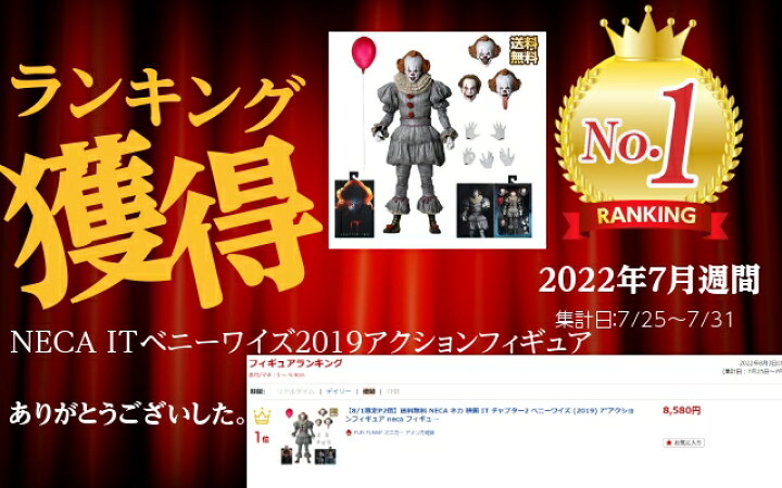 楽天市場】ペニーワイズ フィギュア 映画 IT 2 2019 7inch アクション 