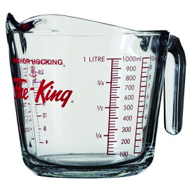 ファイヤーキング メジャーリングジャグ 1000ml アメリカ製 計量カップ Fire King キッチン用品　アメリカン雑貨 アメリカ雑貨