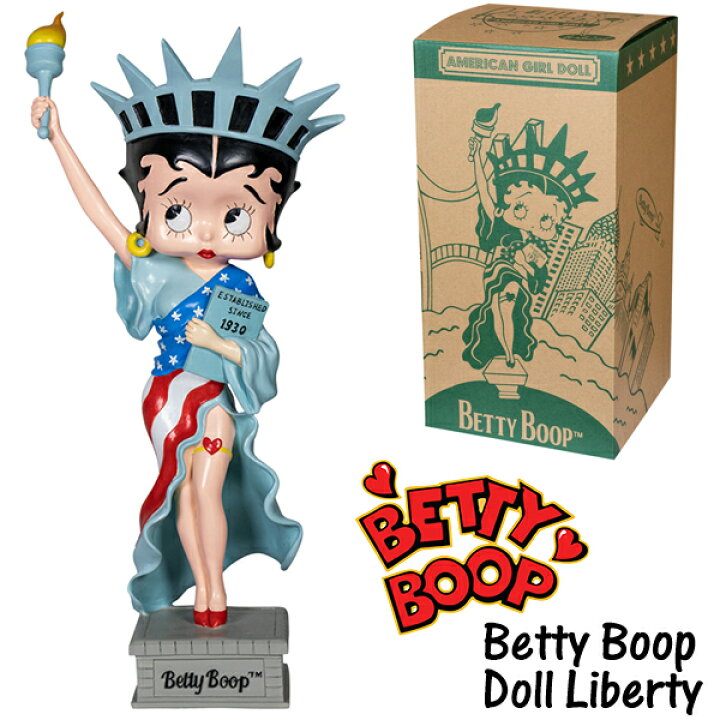 楽天市場】BETTY BOOP ベティ ブープ フィギュア自由の女神 ベティ 