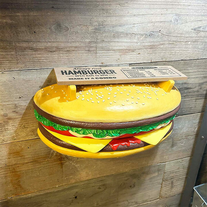 楽天市場】ハンバーガー シェルフ 壁掛け ラック シェルフ棚 棚 
