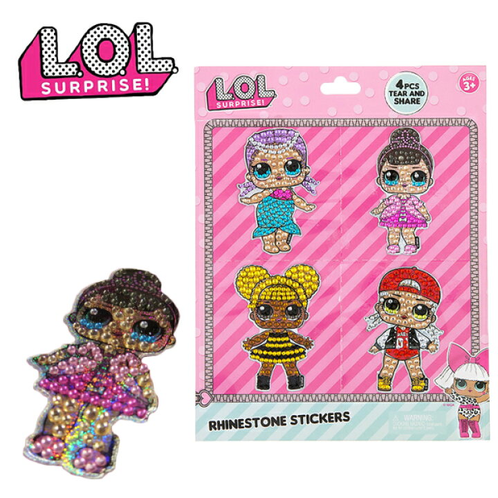 楽天市場 Lolサプライズ ラインストーン ステッカー 4枚セット Lol Suprise Rhinestone Stickers Mga Entertainment ステッカー 渡辺直美 着せ替え人形 タカラ ステッカー セット 父の日 ギフト 早割 Fun Funny ミニカー アメリカ雑貨