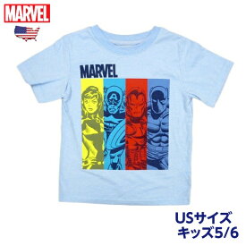 マーベル アベンジャーズ tシャツ キッズ 半袖 アメカジ 男の子 マーベル MARVEL キャラクター USサイズ 5/6 サイズ 110 120 アメキャラ ボーイズ 子供服 服 こども 子供 子ども カジュアル かわいい おしゃれ 送料無料 アメリカ雑貨 アメリカン雑貨