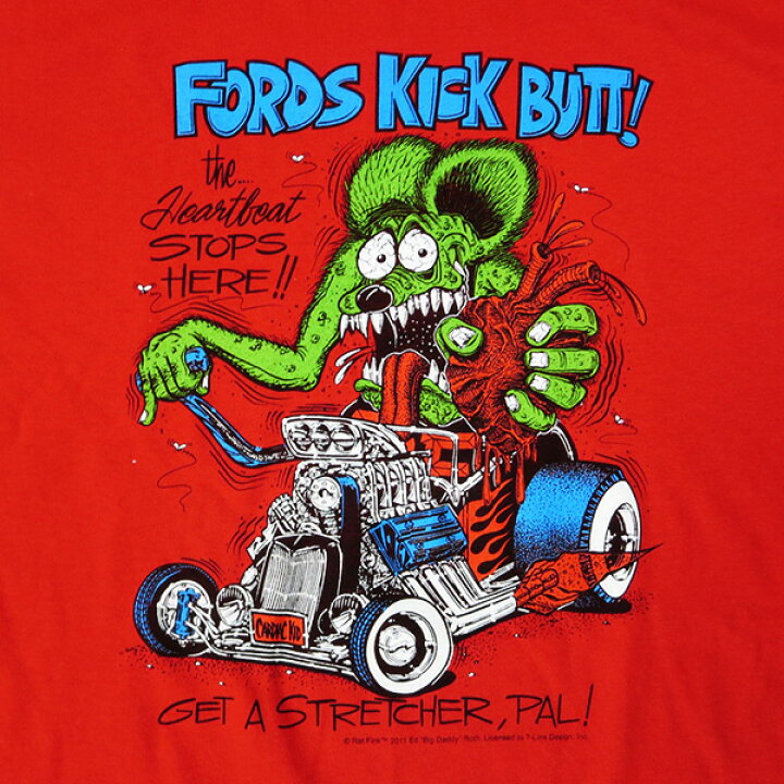 楽天市場】ラットフィンク Tシャツ FORDS KICK BUTT メンズ 半袖 t 