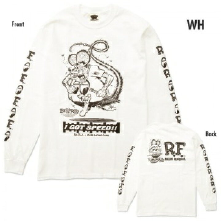 楽天市場】ラットフィンク ロンt tシャツ 長袖 メンズ 白 黒 バック 