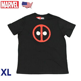 マーベル デッドプール tシャツ メンズ 半袖 大きいサイズ XL アメカジ ブラック 黒 アメキャラ uネック オシャレ おしゃれ プリント カジュアル 10代 20代 30代 40代 50代 60代 男性 ゆったり 送料無料 アメリカン雑貨 アメリカ雑貨 大きめ ビッグサイズ