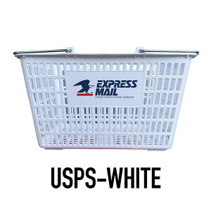 マイ ショッピング バスケット Mr.ピーナッツ USPS 買い物かご バスケット かご アメリカン キャラクター ホワイト ブルー イエロー 収納用品 アメリカン雑貨 収納かご ショッピングバスケッ