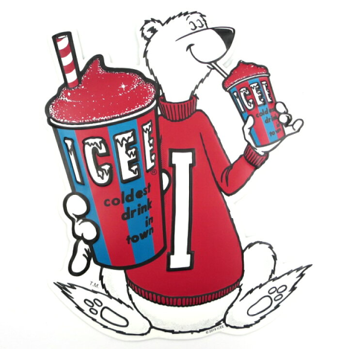 楽天市場 サインプレート アメリカン 看板 Icee Bear のブリキ看板 サインボード アメリカン ダイカット エンボス メタルサイン アドバタイジング ガレージ キャラクター レトロ アンティーク アイシー フローズン アメリカ雑貨 アメリカン雑貨 インテリア Fun Funny