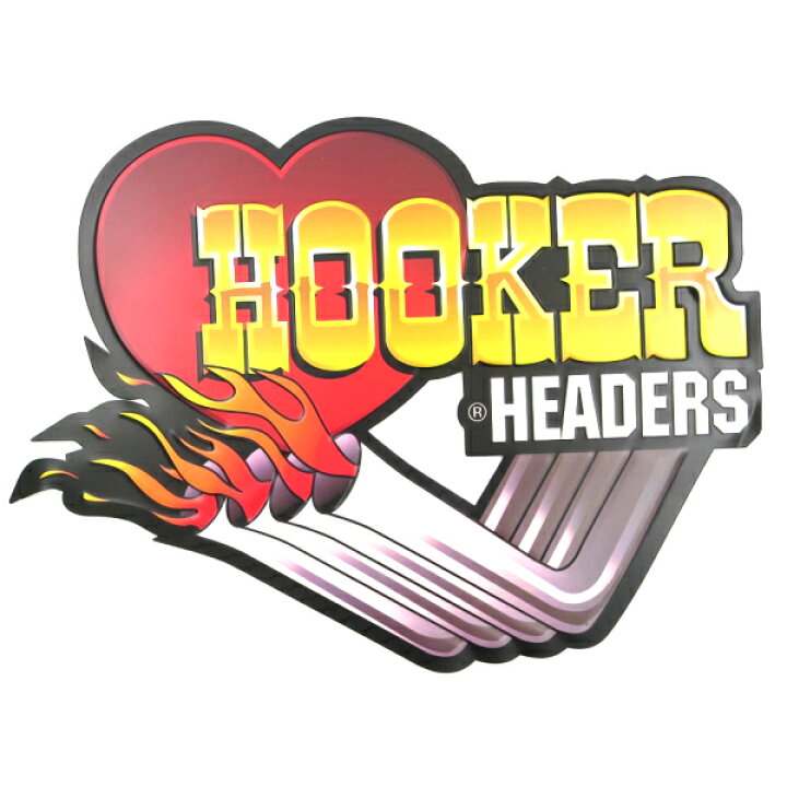 楽天市場 アメリカン ダイカット エンボス メタルサイン Hookerアドバタイジング ガレージ 看板 企業キャラクター アンティーク ホットロッド インテリアグッズ アメ車 マフラー Fun Funny ミニカー アメリカ雑貨