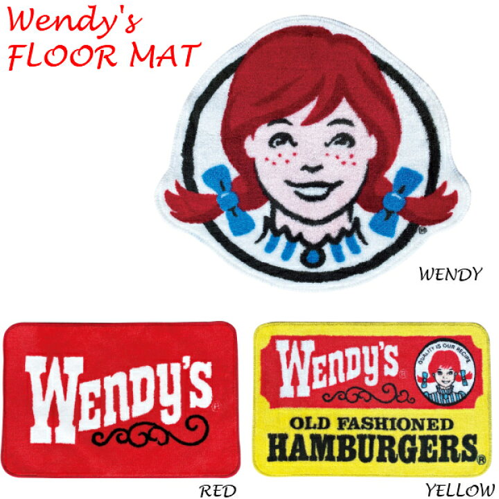 楽天市場 Wendy ウェンディーズ フロア マット 3タイプ すべり止め加工 ガレージ アメリカ企業キャラクター ウェンディーズ ハンバーガー インテリアグッズ ダイナー 玄関 アメリカン雑貨 アメリカ雑貨 通販 フロア マット アメリカ雑貨 ミニカー Fun Funny