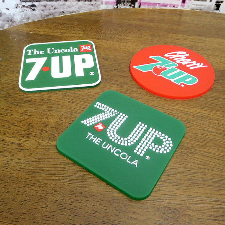 楽天市場】7UP ラバー コースター シリコン おしゃれ アメリカン雑貨 