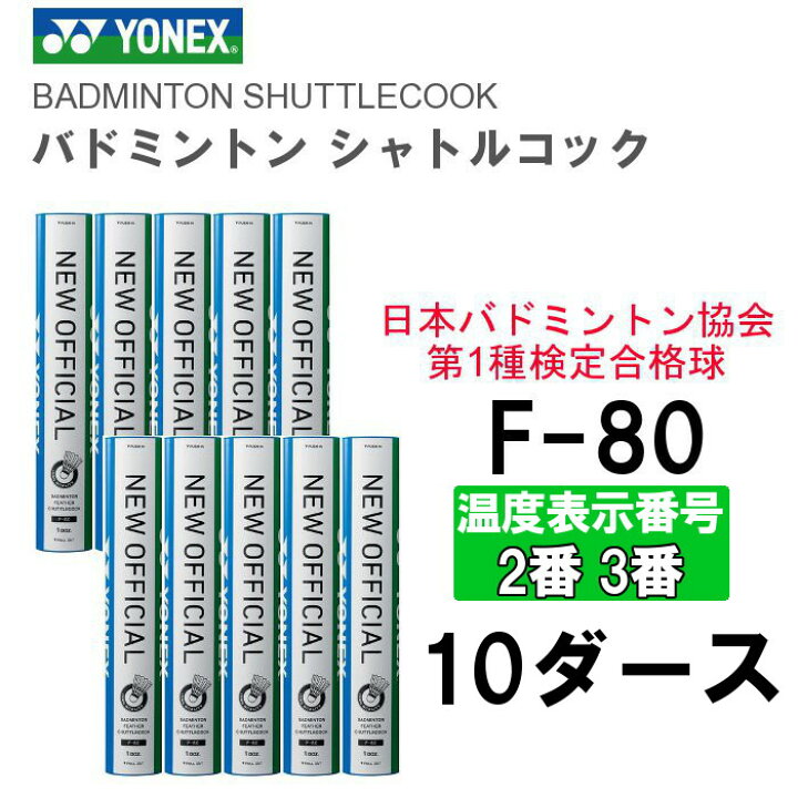 楽天市場】ヨネックス Yonex バドミントンシャトルコック ニュー 