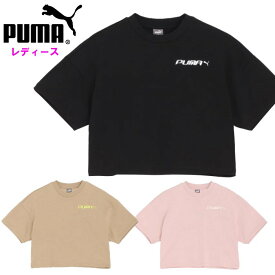 プーマ レディース Tシャツ (半袖 スポーツウェア トレーニング 運動 普段着 おしゃれ CORE HERITAGE puma あす楽) 680702