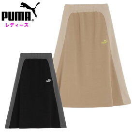 プーマ レディース ロングタイトスカート (カジュアルウェア 台形 おしゃれ CORE HERITAGE puma あす楽) 680703