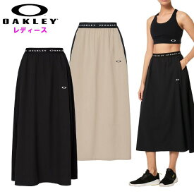 オークリー レディース ウーブンマキシスカート (スカート 伸縮性 運動 女性 ジム ウォーキング OAKLEY あす楽) FOA500532