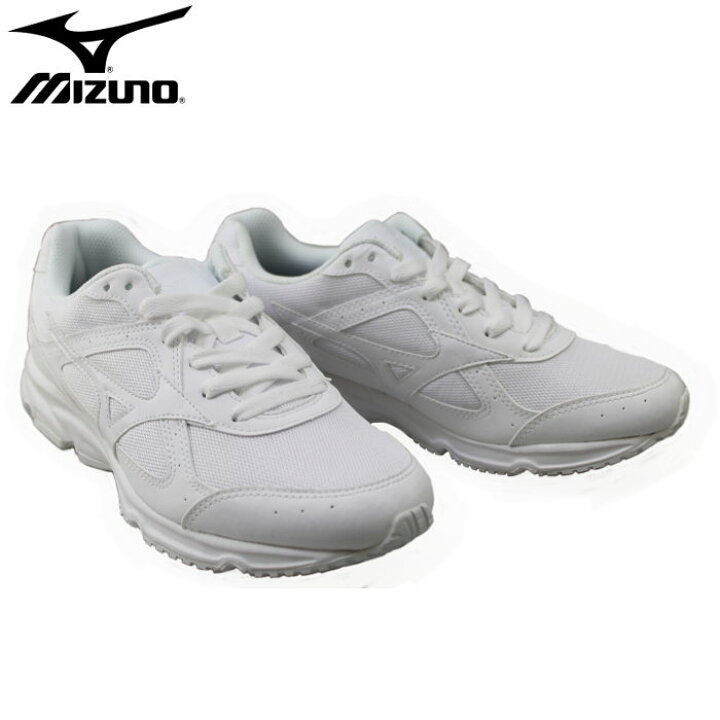 楽天市場 あす楽対応 ミズノ Mizuno ランニングシューズ 通学 通学用 白 ランニング ジョギング 運動靴 体育祭 学生 中学生 中学校 ホワイト 白靴 メンズ レディース ジュニア G1gb1807 ファンスポーツ