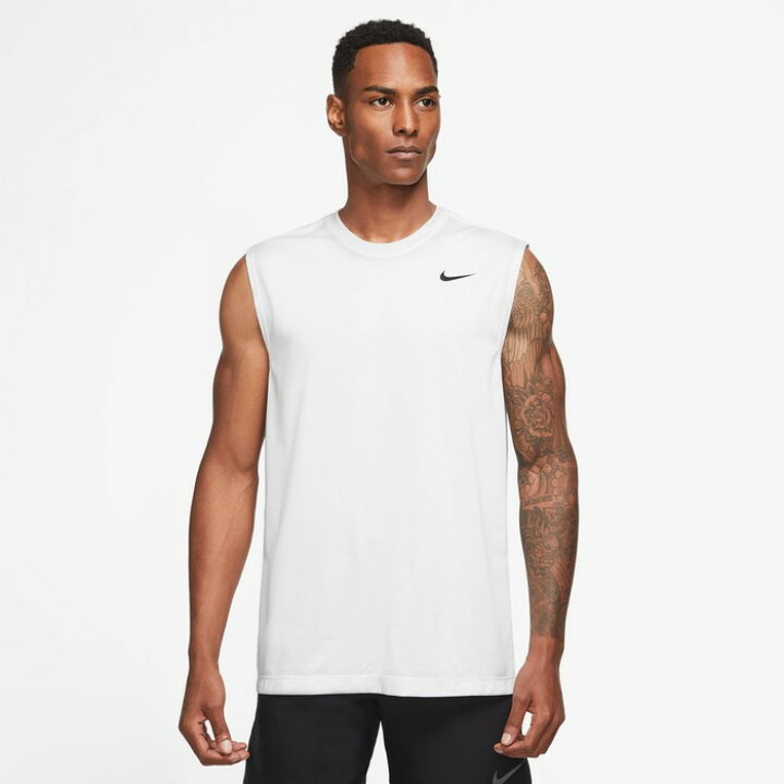 ナイキ メンズ スリーブレス Tシャツ (タンクトップ インナー ノースリーブ 運動 スポーツウェア トレーニングウェア ジム フィットネス  ランニング ジョギング NIKE あす楽) DX0992-100 ファンスポーツ