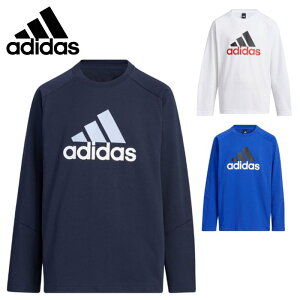 クーポン配布中『お買い物マラソンは20時〜P2倍』 アディダス ボーイズ 長袖Tシャツ (ジュニア キッズ 男の子 シャツ トップス ロングスリーブ 子供服 カジュアル 普段着 運動 スポーツウェ