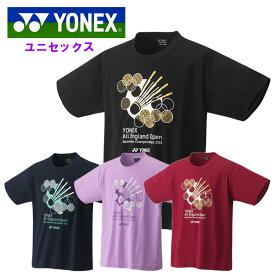 ヨネックス メンズ ユニドライ Tシャツ (レディース 男女兼用 ユニセックス ウィメンズ シャツ 半袖 バドミントン プラクティスシャツ プラシャツ あす楽 YONEX) YOB23001