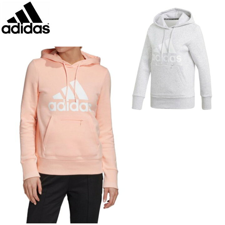 楽天市場 あす楽対応 アディダス Adidas レディース スウェット パーカー カジュアルウェア 普段着 フーディ カンガルーポケット スポーツウェア Ipb09 ファンスポーツ