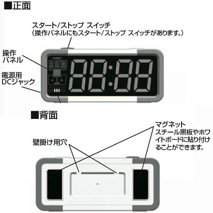 楽天市場】教室用カウンター デジタイマチャレンジ （モルテン 