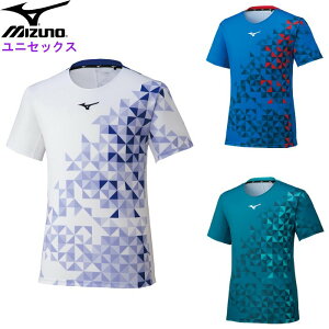 クーポン配布中『お買い物マラソンは20時〜P2倍』 ミズノ メンズ ゲームシャツ (レディース 男女兼用 半袖 Tシャツ トップス バドミントン テニス ソフトテニス 運動 スポーツ トレーニング