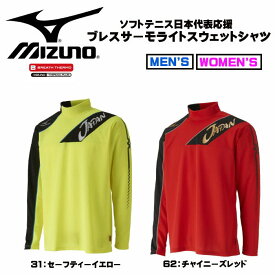 【あす楽対応】ミズノ(mizuno) ブレスサーモライト スウェットシャツ (メンズ レディース ウェア ソフトテニス 日本代表 応援) 62JA7X11