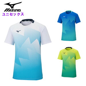 クーポン配布中『お買い物マラソンは20時〜P2倍』 ミズノ メンズ ゲームシャツ (レディース ユニセックス 男女兼用 半袖 Tシャツ バドミントン テニス ソフトテニス 運動 スポーツ トレーニ