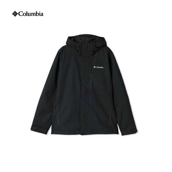 【Columbia コロンビア】ハイクバウンドIIジャケット Black 010 XLサイズ レインジャケット 防水透湿機能 オムニテック メッシュ裏地 保温性 タウンユース トレッキング キャンプ アウトドア WE2619 国内正規品