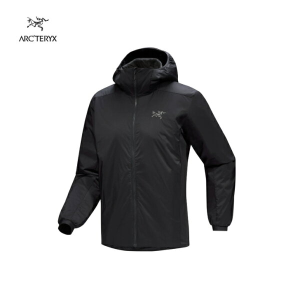 【ARC'TERYX アークテリクス】アトム フーディ メンズ Black ブラック フーディ トリムフィット アウター ミッドレイヤー 薄手のインサレーテッドフード 耐久撥水加工 耐湿 透湿 軽量 防風 圧縮性 クライミング トレッキング キャンプ アウトドア X000009556 国内正規品
