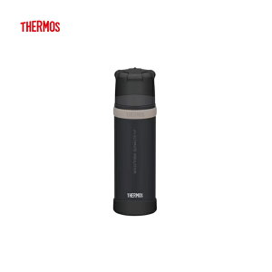 【THERMOS サーモス】山専用ステンレスボトル 500ml ジェットブラック JTB 水筒 長時間保温力 長時間保冷力 耐久性 軽量設計 高グリップ性 トレッキング 登山 アウトドア FFX-502 国内正規品