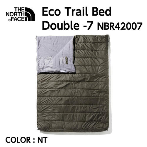 【国内正規品】【THE NORTH FACE ノースフェイス 】Eco Trail Bed Double -7 エコトレイルベッドダブル-7 NT  ニュートープ RH-REGサイズ スリーピングバッグ 寝袋 封筒型 化繊わた 3シーズン キャンプ 車中泊 アウトドア NBR42007 |