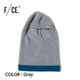 【F/CE. エフシーイー】KNIT BALACLAVA ニット バラクラバ Gray ワンサイズ ユニセックス 防寒 ウインタースポーツ アウトドア FAC38222U0001