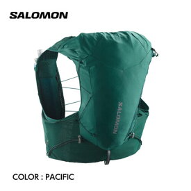 【国内正規品】【SALOMON サロモン】ADV SKIN 12 アドバンスドスキン12 ユニセックス ランニングベスト（フラスク付） PACIFIC ハイドレーションベスト 12L トレラン 長距離レース アドベンチャー アウトドア【SALE】