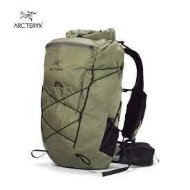 【ARC'TERYX アークテリクス】エアリオス 35 バックパック Chloris/Forage SRTサイズ バックパック デイパック ロールトップ開閉 35～45L 耐久性 超軽量 耐摩耗性 日帰りハイキング 縦走 トレッキング アウトドア X000007821 国内正規品