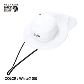 【MOUNTAIN HARD WEAR マウンテンハードウェア】SunShade Hat サンシェイドハット White 100 Lサイズ ハット 帽子 サンガード付き 2way仕様 日よけ トレッキング アウトドア OE4968 国内正規品