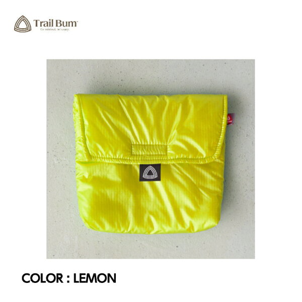 【Trail Bum トレイルバム】P.I.POUCH / MEDIUM LEMON レモン ポーチ Primaloft プリマロフト トレッキング キャンプ アウトドア