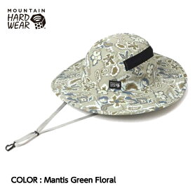 【MOUNTAIN HARD WEAR マウンテンハードウェア】Stryder™ Sun Hat ストライダーサンハット ユニセックス Mantis Green Floral 361 ワンサイズ 帽子 ハット サンガード付き 耐久性撥水 普段使い 登山 トレッキング アウトドア OU9770 国内正規品