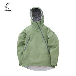 【Teton Bros. ティートンブロス】Tsurugi Jacket (Unisex) ツルギジャケット Green ジャケット 防水透湿 耐久性 伸縮性 軽量 ヘルメット着用可能フード 山行 トレッキング クライミング アイスクライミ