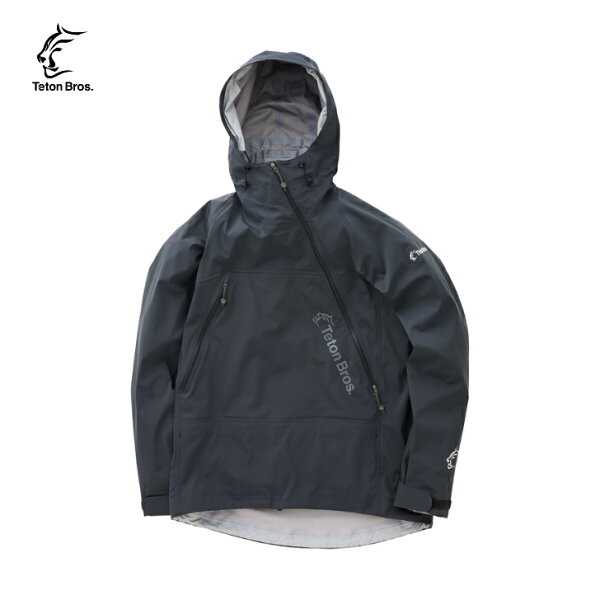 【Teton Bros. ティートンブロス】Tsurugi Jacket (Unisex)  ツルギジャケット Gunmetal Mサイズ ジャケット ジェンダーレス 防水透湿 耐久性 伸縮性 ヘルメット着用可能フード 山行 トレッキング クライミング アイスクライミング ウインタースポーツ アウトドア TB233-10M