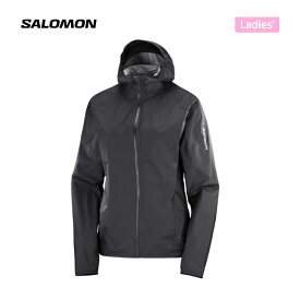 【SALOMON サロモン】BONATTI WATERPROOF ボナッティウォータープルーフ ウィメンズ DEEP BLACK / CAPSULE ジャケット 防水性 防水ジップ 軽量 耐久性 通気性 トレラン トレーニング アウトドア 10%OFF