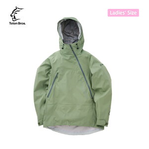 【Teton Bros. ティートンブロス】Tsurugi Jacket (Unisex) ツルギジャケット Green レディースサイズ 女性向け ジャケット 防水透湿 耐久性 伸縮性 軽量 ヘルメット着用可能フード 山行 トレッキング