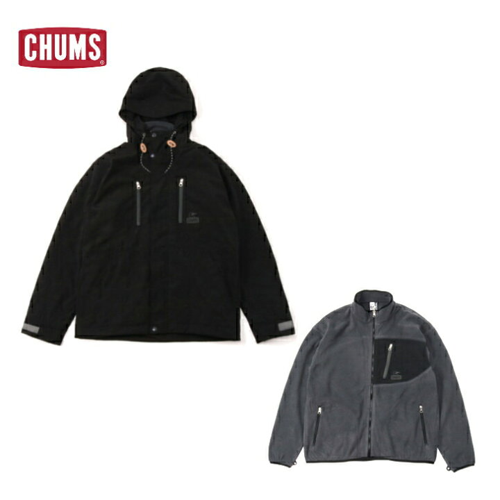楽天市場】【CHUMS チャムス】3in1Jacket 3in1ジャケット Black 