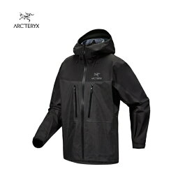 【国内正規品】【ARC'TERYX アークテリクス 】アルファジャケット メンズ Black Sサイズ ジャケット ハードシェル ヘルメット対応フード ゴアテックス 軽量 通気性 透湿性 耐久性 防水 防風 高山 アルパイン アウトドア X000006454
