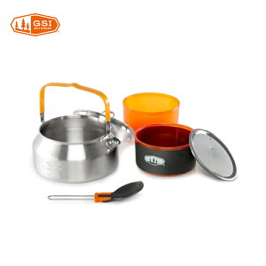 【GSI ジーエスアイ】グレイシャーステンレス ケトリスト2 ケトル 1L ボウル マグ ステンレススチール 耐久性 軽量 スタッフサック付属 11872075 国内正規品