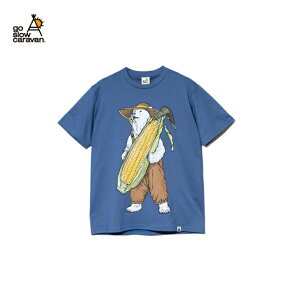 �ygo slow caravan �S�[�X���[�L�����o���zPIECLEX �t�@�[�}�[�N�} TEE 2 (MENS) �u���[ L�T�C�Y T�V���c ���� ��78�� PIECLEX22% �R�ی��� MADE IN JAPAN �^�E�����[�X �A�E�g�h�A 702681092001 369301