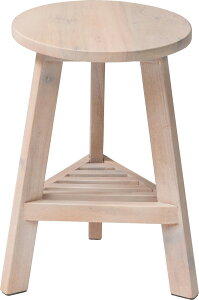 家具a プランターベースS おしゃれ 花台 木製 丸型 円形 棚付き 北欧 ガーデニング 室内 ブラウン ホワイト 軽量 かわいい