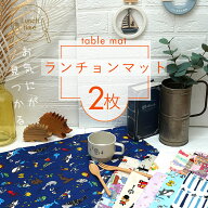 ランチョンマット 小学校 選べる2枚セット 55cm×35cm 子供 給食 男の子 女の子 ランチクロス 大きめ 布 …