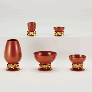 五具足 アデル オレンジ 具足 ミニ仏具 モダン コンパクト リン 現代仏壇 高級 おしゃれ 感動葬儀。FUNE フューネ