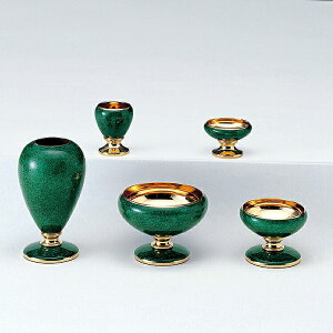 五具足 ヴェルデ ゴールドS 具足 ミニ仏具 モダン コンパクト リン 現代仏壇 高級 おしゃれ 感動葬儀。FUNE フューネ