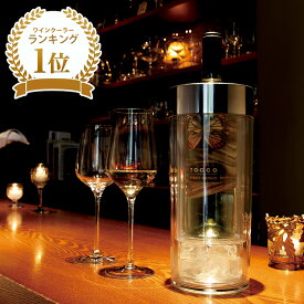 ワインクーラー シャンパンクーラー ワインオンアイス 1本用 二重構造 ラベルが濡れない おしゃれ クリア 人気 ワイングッズ グローバル 楽天店